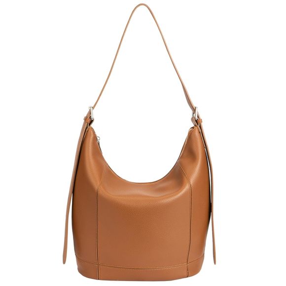 Hobo Crossbody Bags Brown Hobo Purse Leather Shoulder Bag Casual o_o - Picture 1 of 6